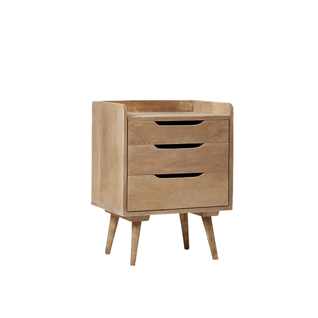 
Most Wanted Randall Bed Side Solid Teak or Mahogany Wood Bedroom Furniture 