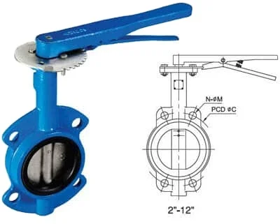 PN10,16 Тип наконечника, тип воды, фланцевый клапан-бабочка по заводской цене