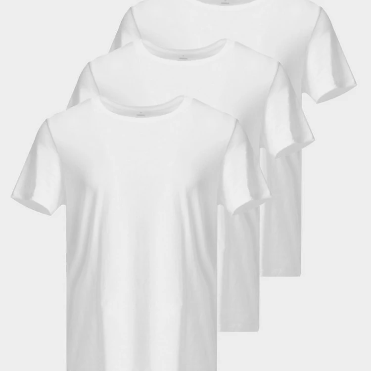 
3 Pack White T-Shirts O-neck stylish wholesale price High quality Cotton jersey tee for sale in bulk price in wholesale 
