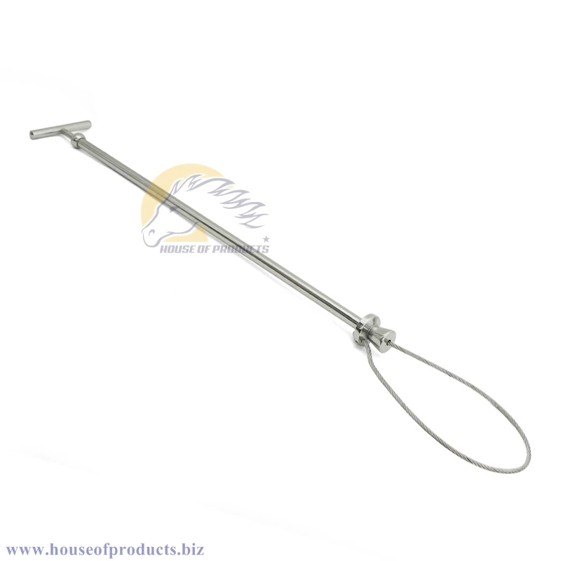 
60Cm Large Regular without lock Hog Catcher Pig Catcher Rod Aircraft Control Cable Farming Pig holder veterinary instruments 