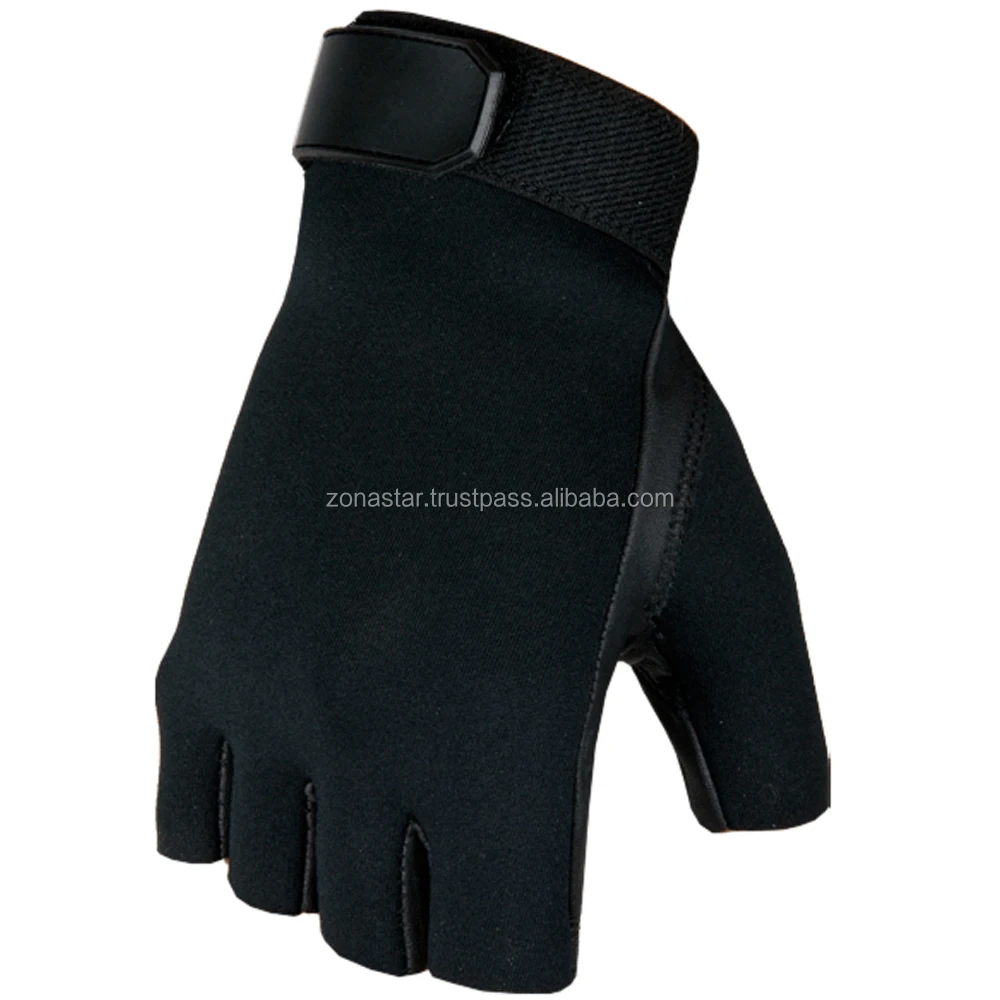 zonastar new 2020 half finger shooting wear tactical  cowhide leather wear  unlined thick leather wear saferty wear
