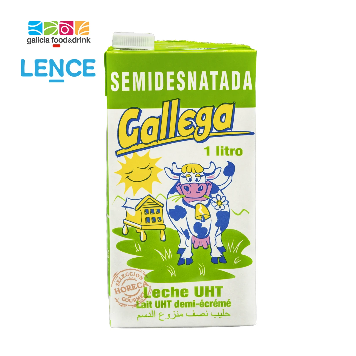 LECHE GALLEGA 1L - Whole, semi-skimmed & skimmed Milk [Leche Rio]