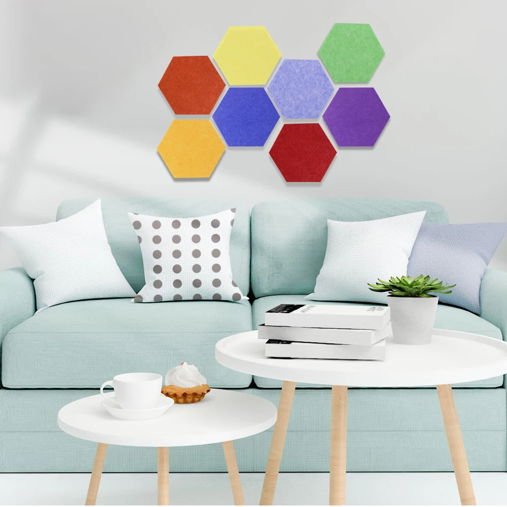 
New Design Flame Retardant Polyester Fiber Acoustic Panel Decorative Wall Panel 300*300*9mm 