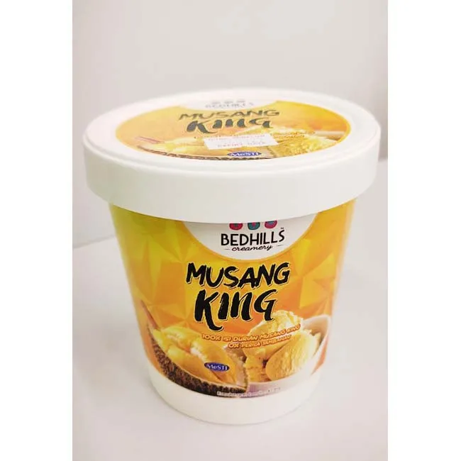 Hot Selling Creamy Musang King Durian Ice Cream In Bottle Handmade Fresh Durian Ice Cream Best For Party with Friends & Families