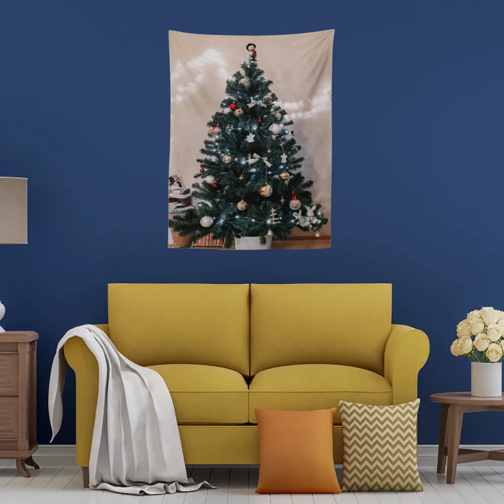 150x200 Современный стиль большой фестиваль Рождество С Новым Годом гобелен висит на стене