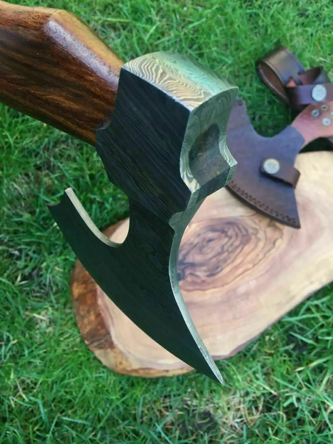 Custom Hand Forged Carbon Steel Viking Axe