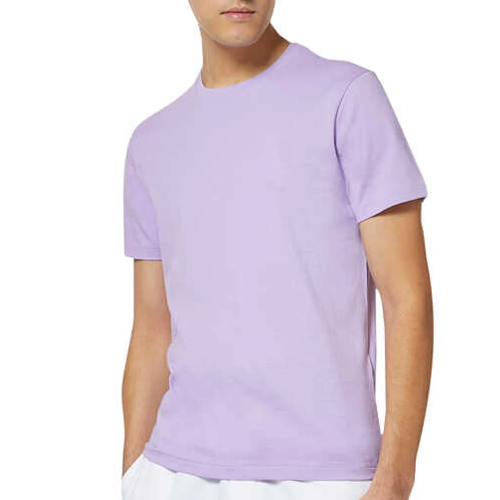 2021 custom made New Stylish Men Tees Plain T Shirt for Men Purple Crew Neck 100% Cotton Plain T shirt For Men