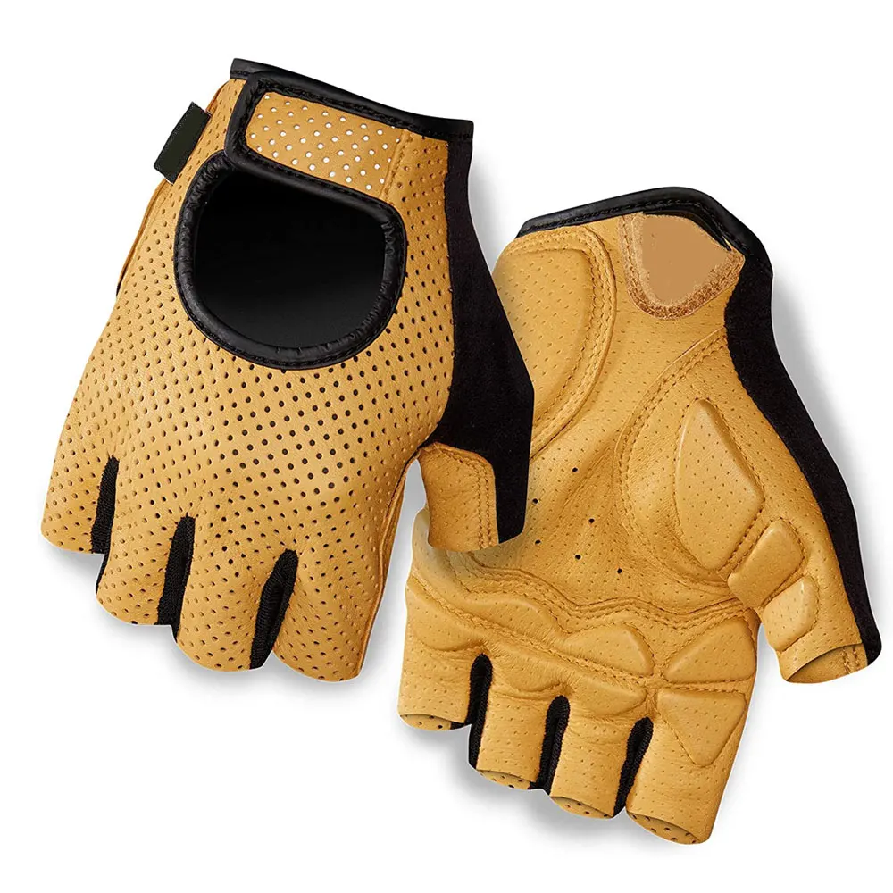 New Soft top quality Half Finger Gloves Outdoor Sports leather Bicycle Cycling Gym Gloves Custom OEM Logo