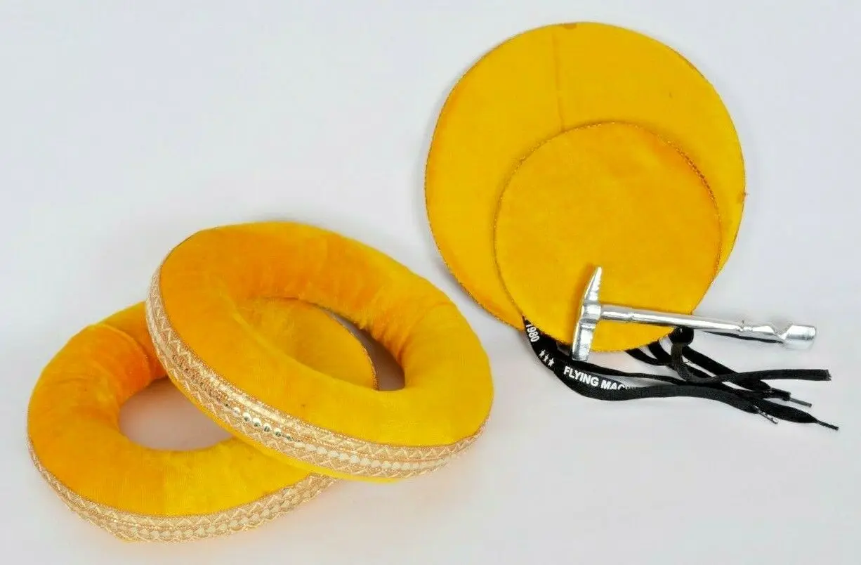 Indian Musical Instrument Professional High Quality Brass 3D Print Tabla Set With Bag