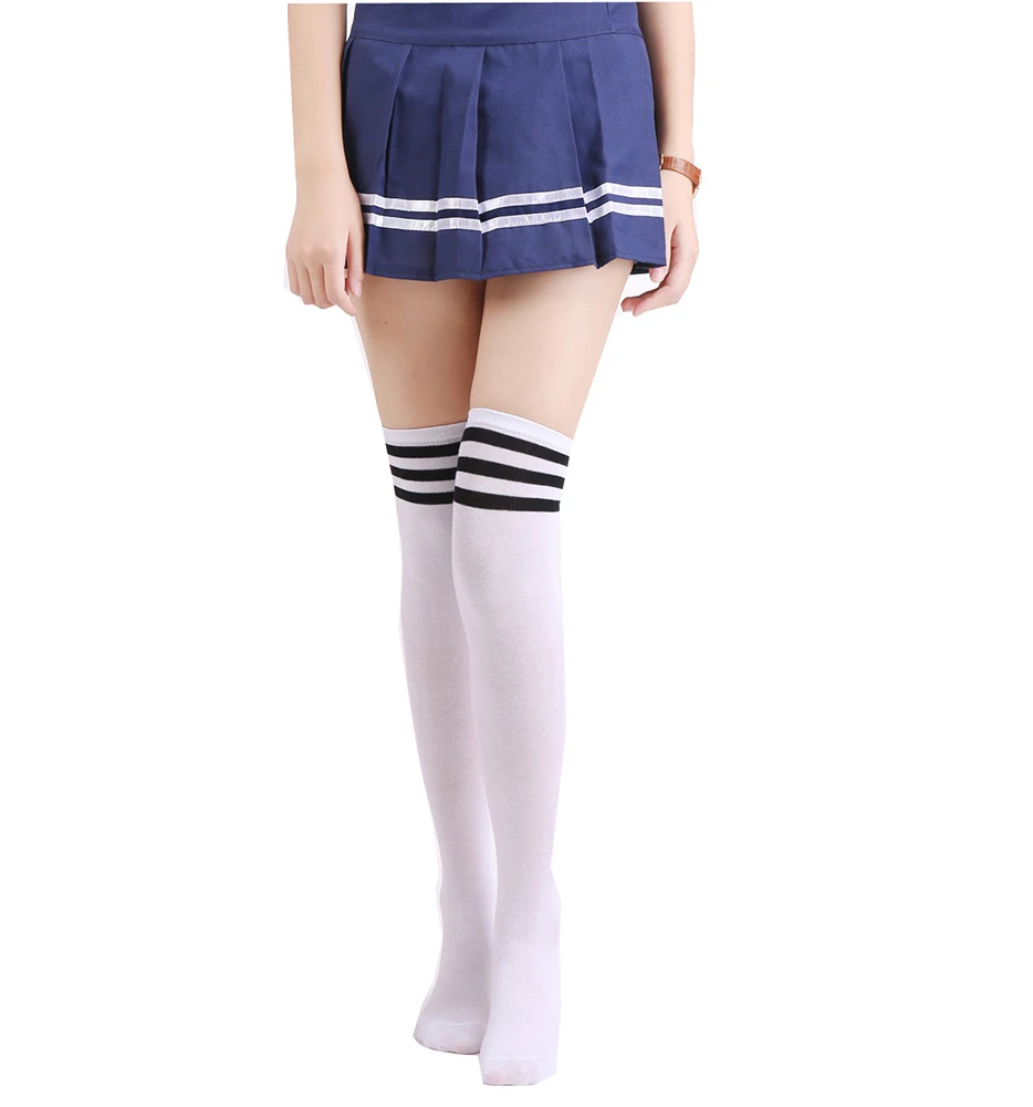 New Winter Thick Long Knitted Over Knee Thigh High Socks for Women Girl Casual Multi Color Socks