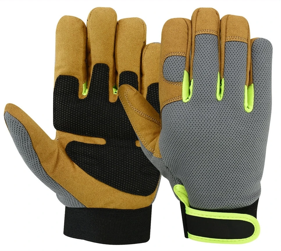 cold weather mechanical protection working gloves Leather Driving Cold Weather Gloves Genuine Leather Winter Working Glove