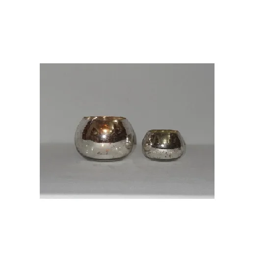 Стеклянный votive набор подсвечников Mercury стеклянный подсвечник Tealight Ice потрескавшийся домашний декор