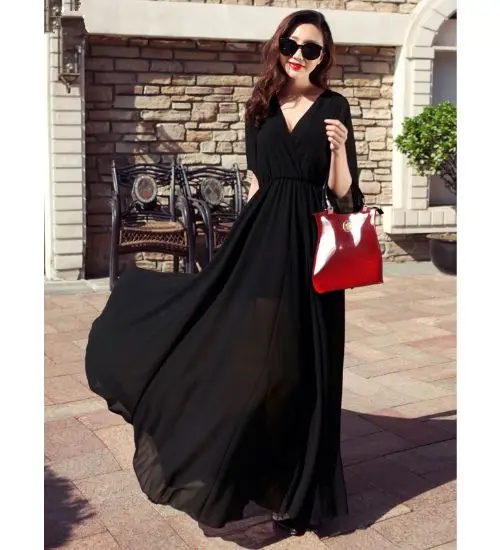 2021 spring and autumn Korean style elegant belt maxi length pleated Long Sleeve Dress formal dresses