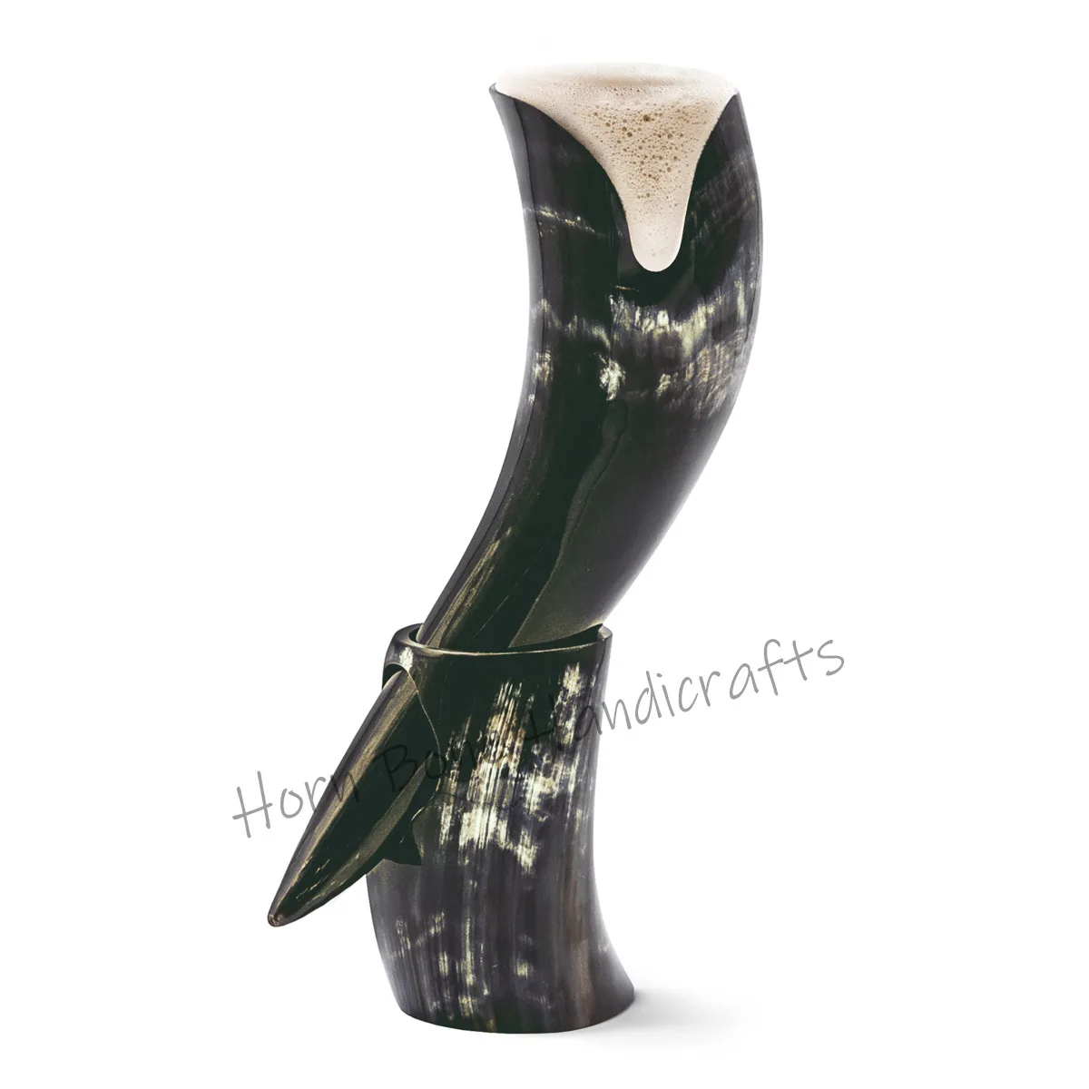 Real 100% Natural Best Quality of Viking Drinking Horn With Leather Holder Authentic & Food Safe Cup No Leaks Norse Drinking