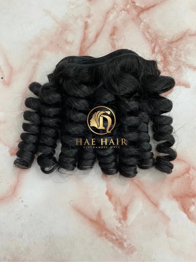 High Quality Curl Weave Funmi Hair, Deep Hair, Kinky Hair Bundles Cambodian Hair from Vietnam Best Supplier