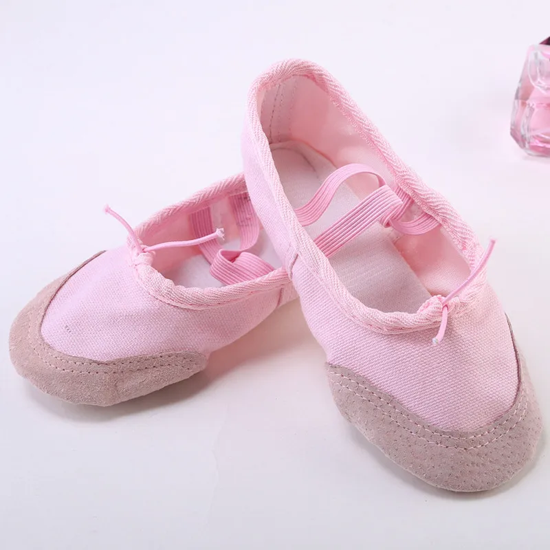 Hot Sale High Quality Pink Ballet Dancing Shoes Factory Made Genuine Leather with Cotton Lining Ballet Foldable Dance Shoes