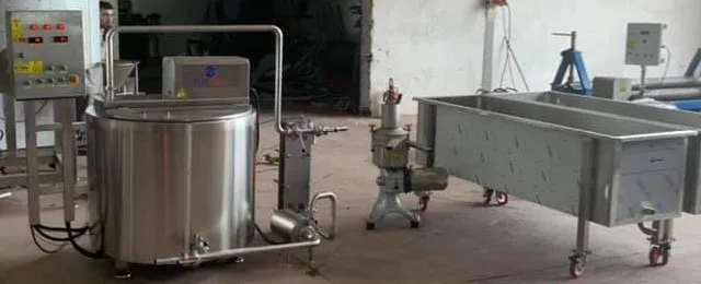 100lt small scale cheddar cheese line