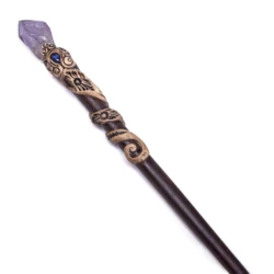 Amethyst Stone Hair Jewelry Accessories Acetate Chopstick Vintage Hair Stick Women Girls Long Hair Stick
