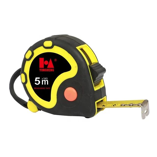 Professional Compact ABS Holder 3m/5m/7.5m/8m Rubber Coat Steel Measuring Tape Length Measurement