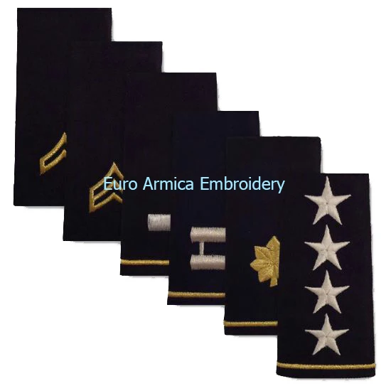 
Custom Military Army Uniform Pilot Rank Epaulettes Pilot Rank Epaulettes Wool 