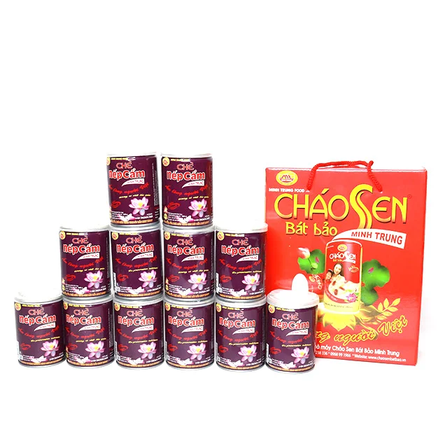 Canned food Instant  Violet Glutinous Rice Gruel from Minh Trung Vietnam - No Preservative