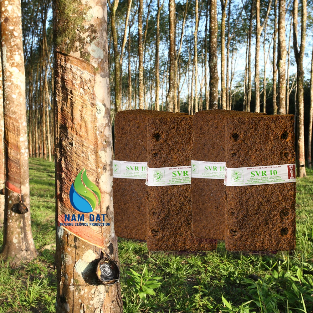 New Surface Friction Multiple Purposes Flexible Natural Material Rubber SVR 10 (TSR 10) With Brown Color
