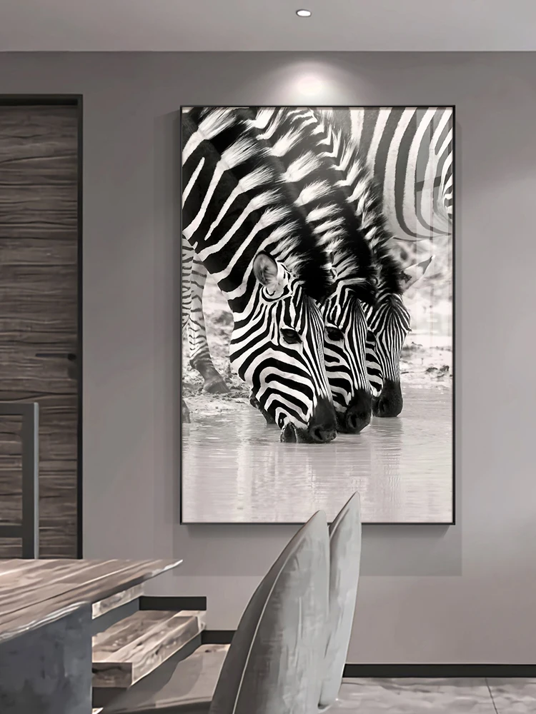 Factory Sale Unique Design Animal drink Printing painting Picture Canvas Digital Art Wall 20*30 inch/50*75 cm