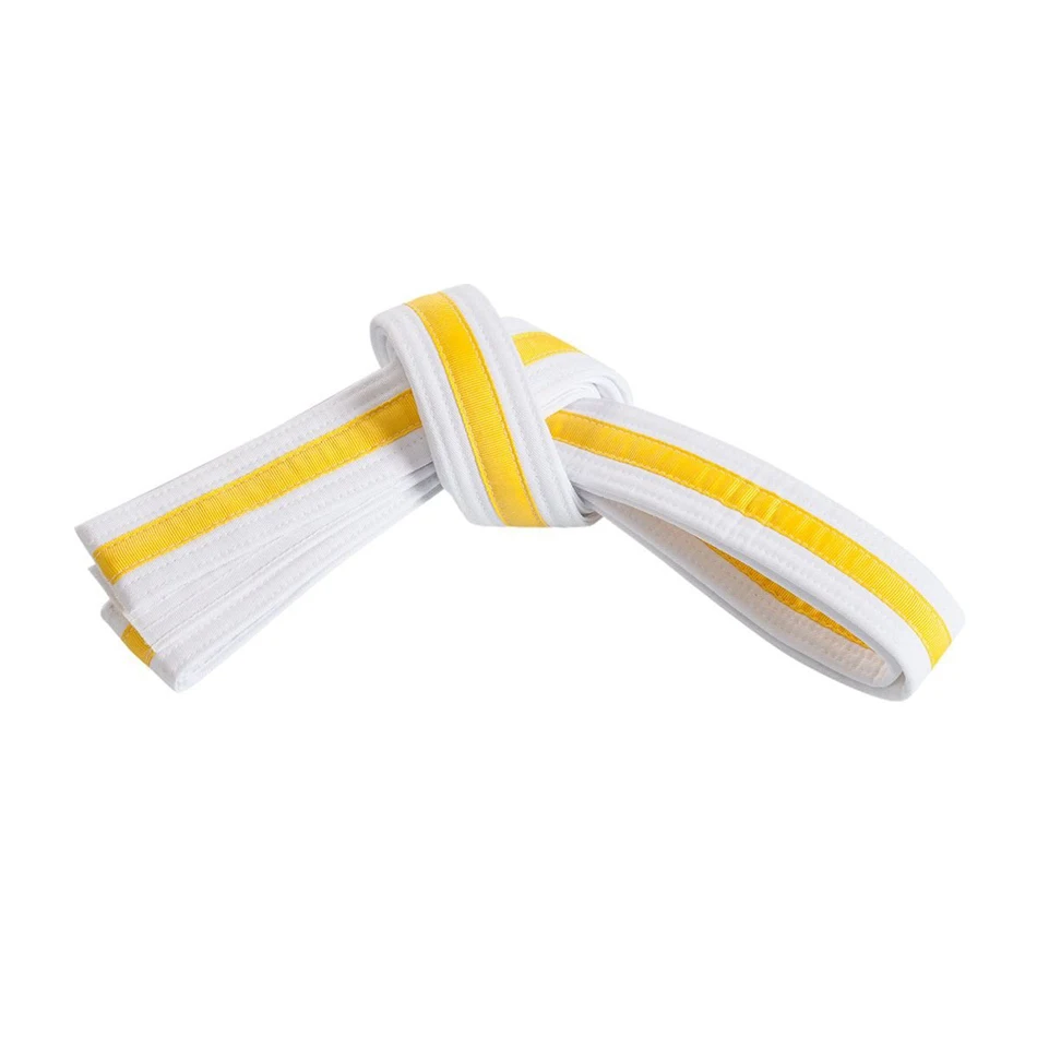 Solid color cotton fabric good quality karate belts