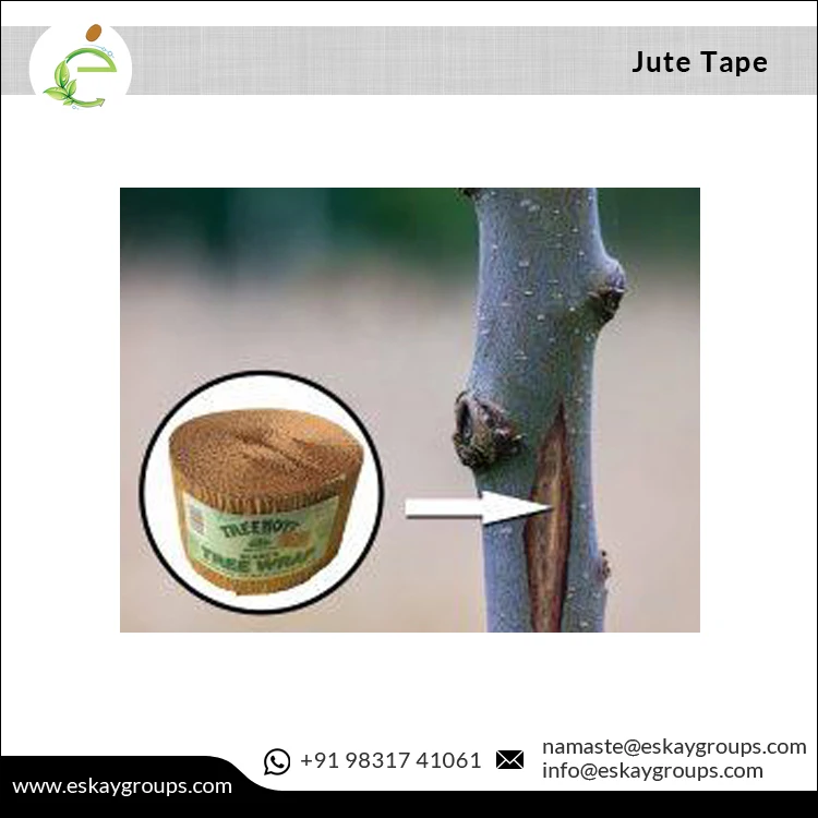 Minimal Price Highest Selling Mesh Fabric Type 0.5-1.6m Width 10 LBS Yarn Count Jute Tape for Bulk Buyers