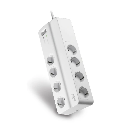 Best Price Home Office Surge Protection Plug 8 Outlet Switch EU Port Schuko 230V Overload Low Voltage Protector