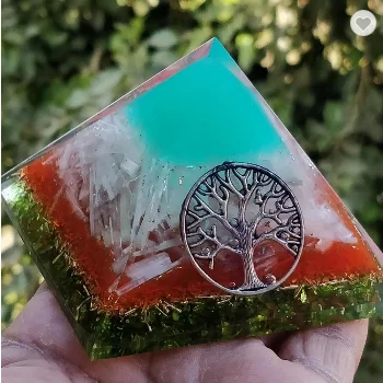  Оптовая продажа пирамиды оргонита | Новая пирамида еленит ОРГОН символ жизни зеленый оникс с пирамидой