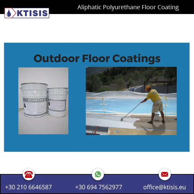 Наружная краска для пола из эпоксидной смолы и полиуретана внешних поверхностей с сильным солнечным воздействием