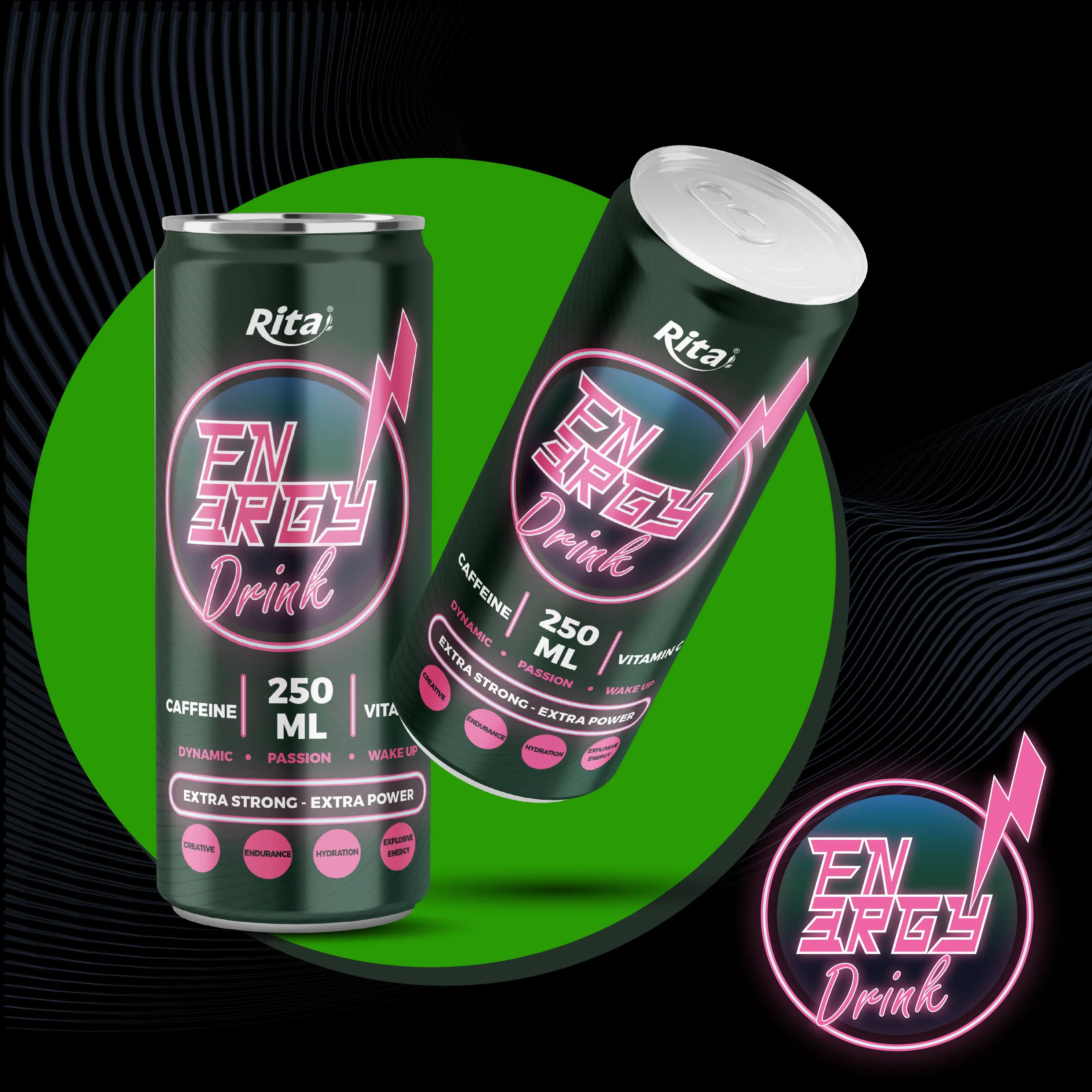 Производитель частной марки 250 мл консервированный энергетический напиток