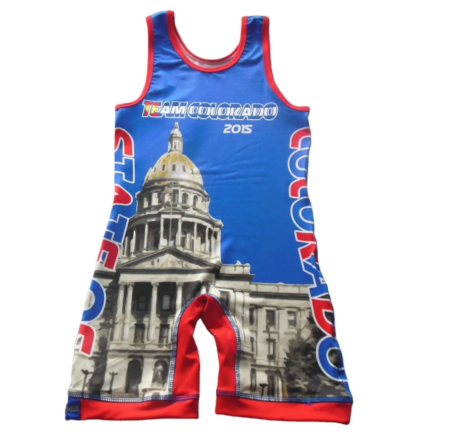 Wholesale New Arrival Custom Logo Sublimation Gym Wear Weightlifting Adult Youth Singlet Suit Wrestling Singlet In Cheap Price