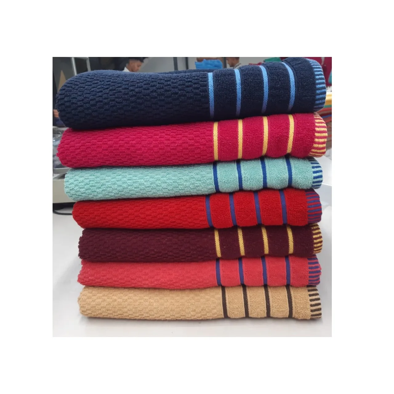 India Factory Wholesale High Quality 100% Cotton Bath And Hand Towel