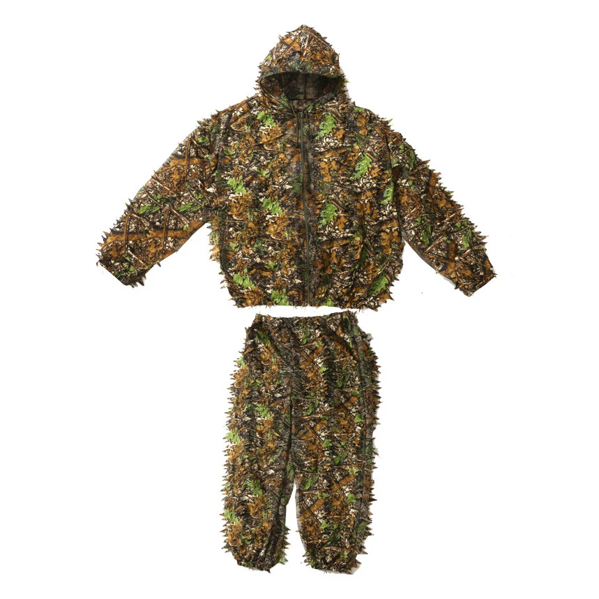 Ghillie Clothing Woodland Hunting Suits Real Tree Camouflage Blinds & Camouflage Material CW-1306 Custom PK