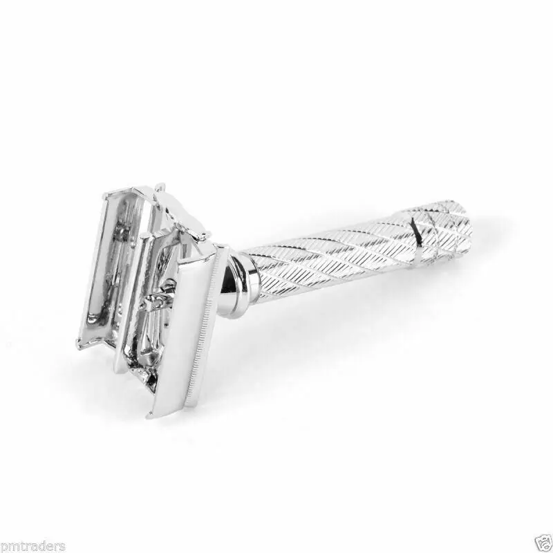 Double Edge Safety Razor Protective & Travel Case - For All Branded Razors,Genuine Leather Safety Razor Pouch