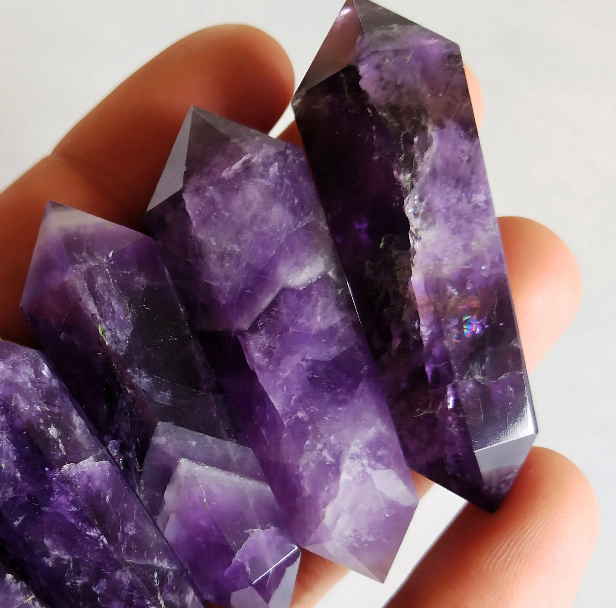 soap dispenser amethyst aura quartz crystal wand double point 14k genuine amethyst necklace double smoky point quality amethyst