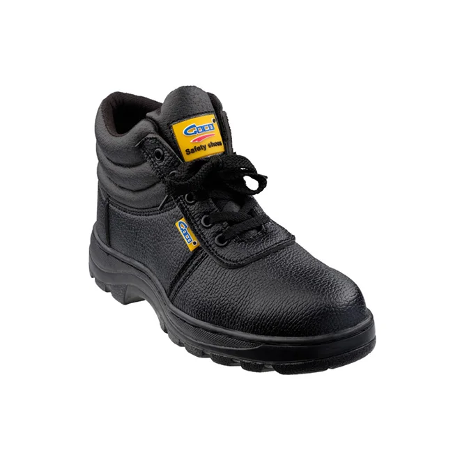 Low Price QS68 Black Mid Cut Safety Shoes Anti Puncture Suitable to Wear In Industrial Construction Sites For Engineers etc