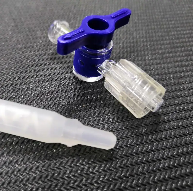 Factory Wholesale Luer Lock Syringe Connector Plastic Stopcock Valve