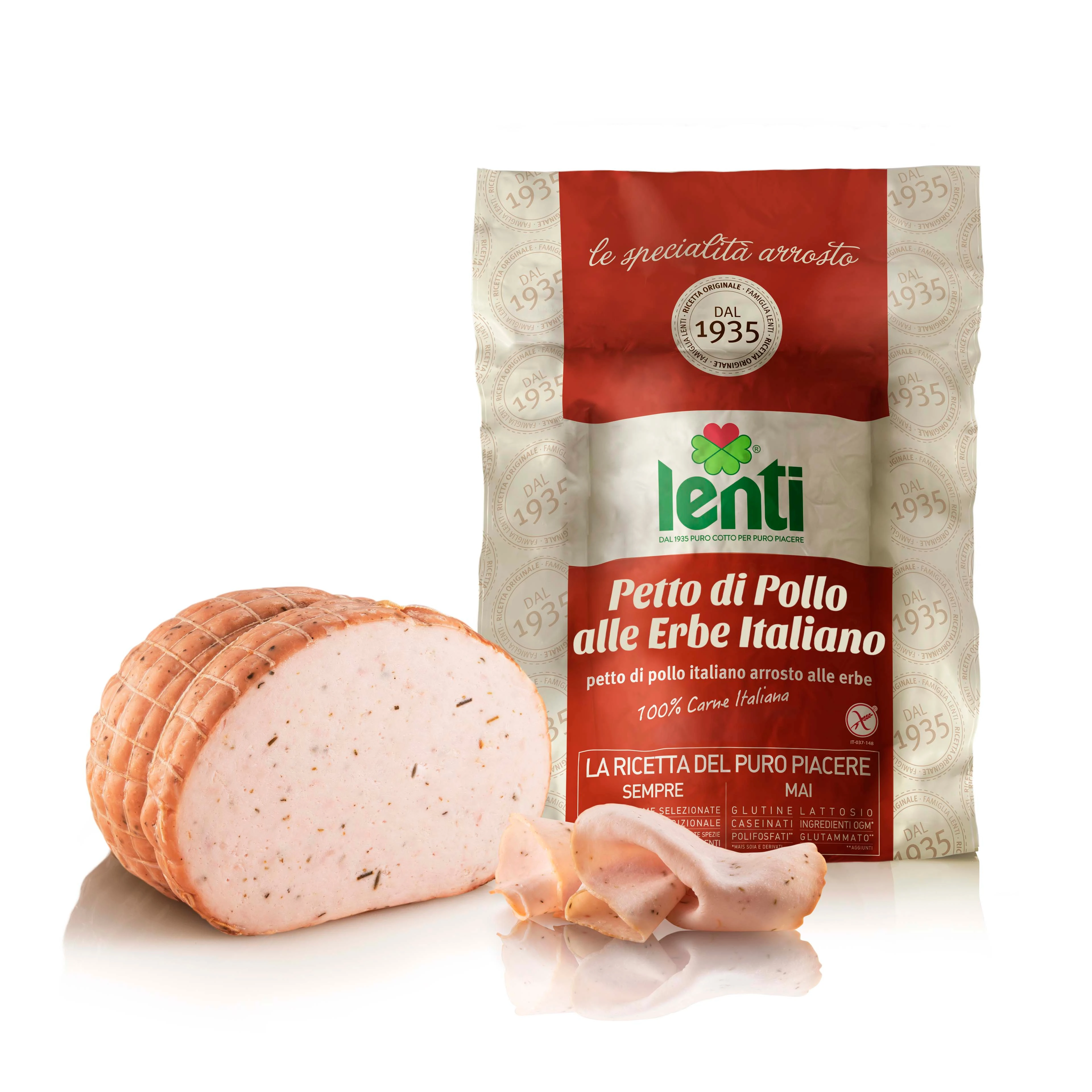 LENTI 100% Italian Chicken Breast with Herbs Hand-Tied and Oven roasted  kg for wholesalers, retail, restaurants and hotels