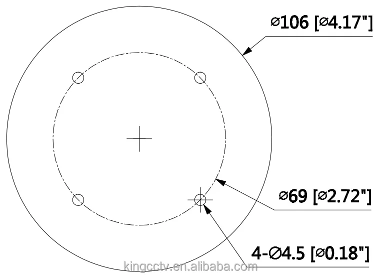 Infrared Dome 2MP HDCVI IR Camera Indoor Type U