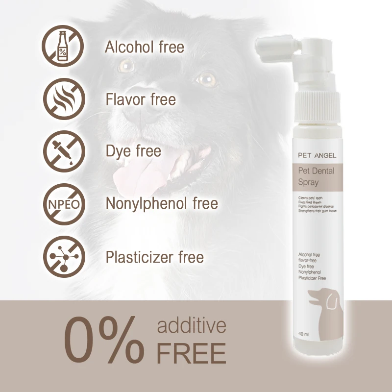 GMP Organic Cat mouth Spray Keep Teeth & Gums Healthy Cat Oral Hygiene Pet Dental Spray 40ml OEM/ODM