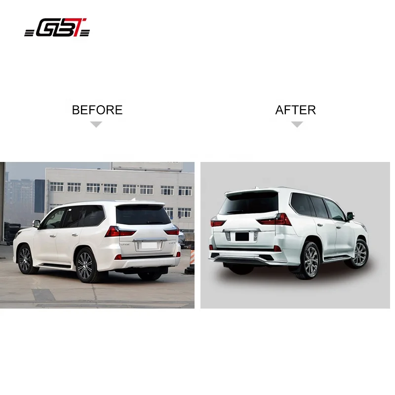 GBT body kit PP material rear bumper lip spoiler year 2016 for Lexus 570 M Model