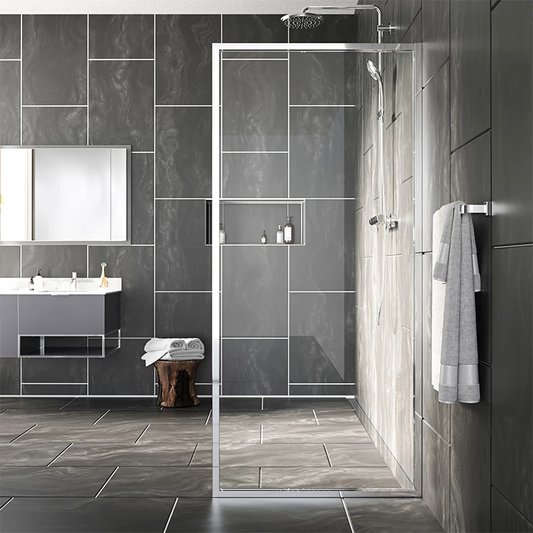 Seawin  Hotel Sliding Bypass Frameless Glass Shower Door