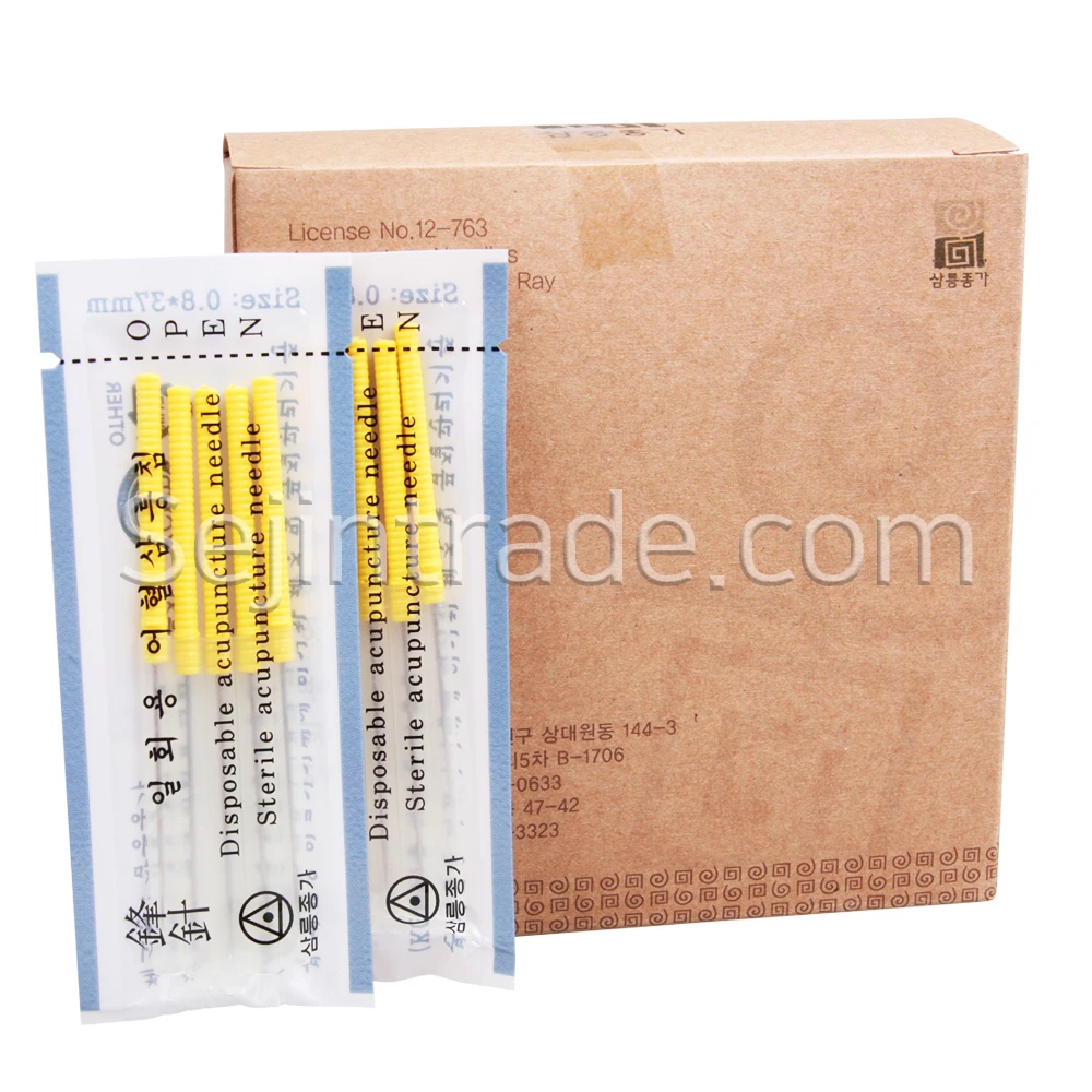 Густая акупунктурная игла Gokwoon, стандартная упаковка, специальная акупунктурная игла из нержавеющей стали, пластиковая ручка