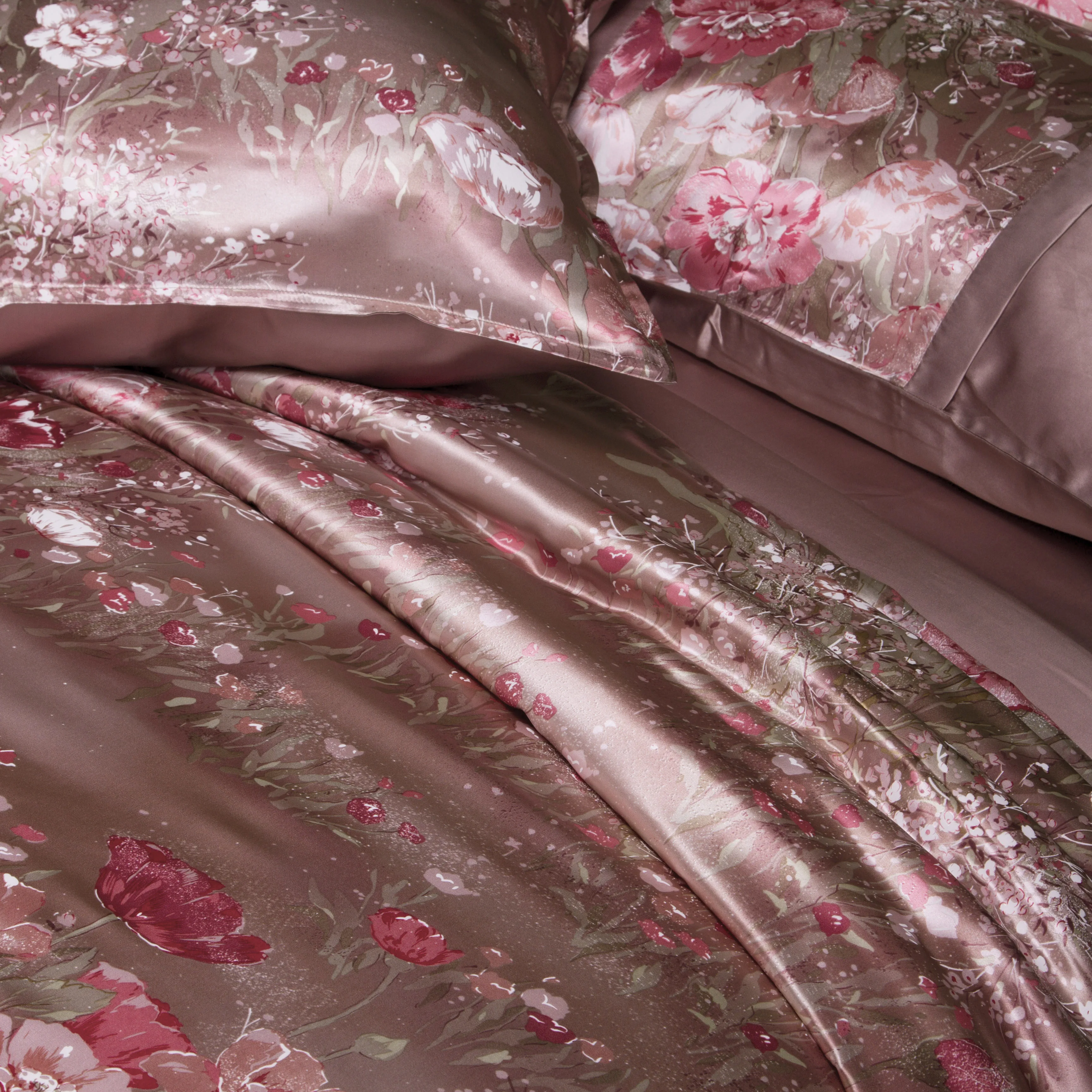 100% Silk Wholesale 4Pcs soft bedding set four pieces in a set pure silk bedding set customised