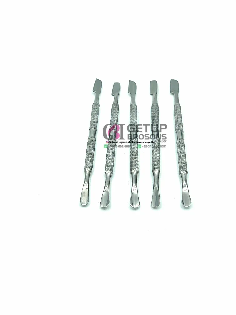 silver Nail pusher Beauty Tools stainless steel  for personal and Beauty  care instruments for nails and manicure pedicure tools