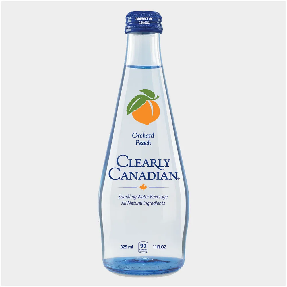 
Purity Healthfulness And Quality Clearly Canadian Originals Orchard Peach Sparkling Canadian Spring Water With Only 90 Calories 