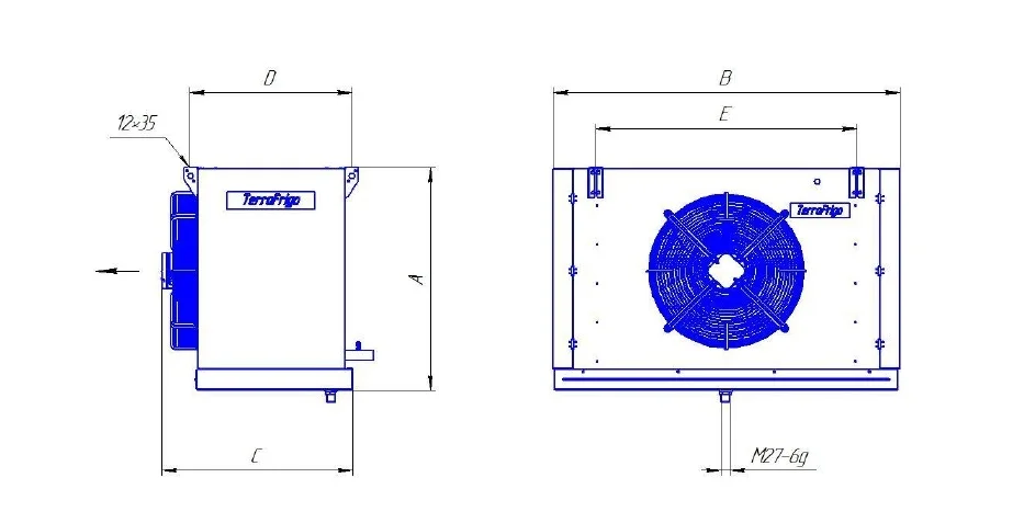 Air evaporator TFE 50 seria